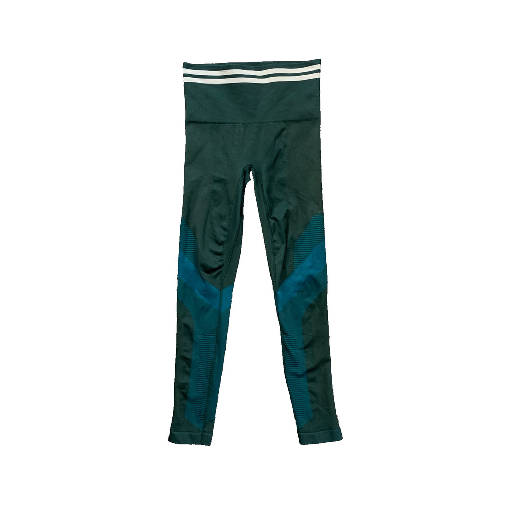 LNDR Leggings Women XS Extra Small Forest Cyan Wide Waistband Compression PullOn